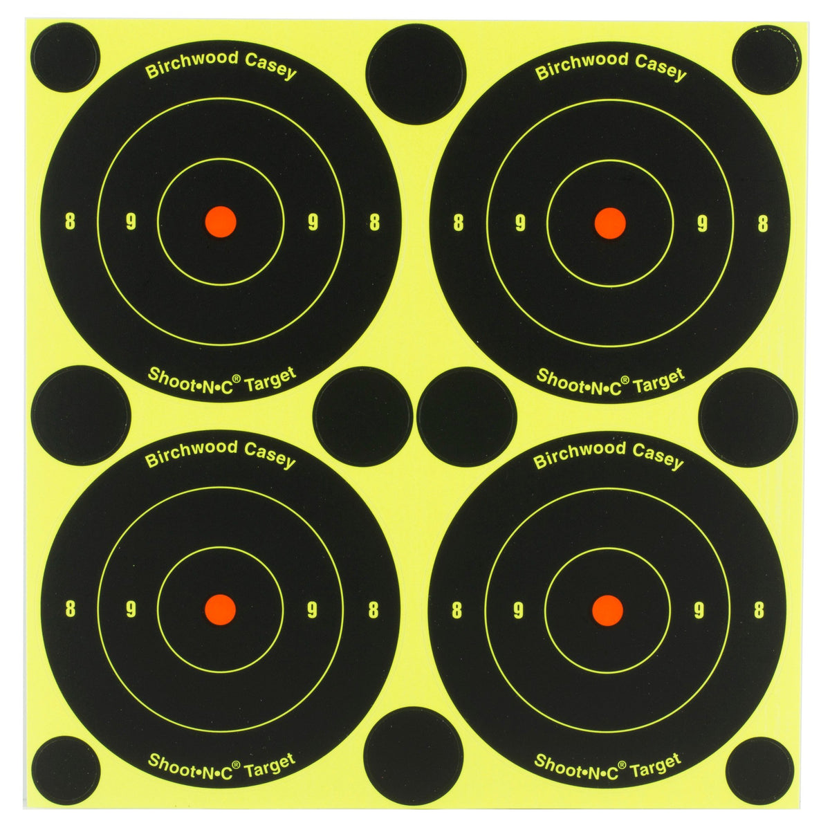 Birchwood Casey - Shoot-N-C Round Bullseye Target, 3", 240 Pack