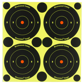 Birchwood Casey - Shoot-N-C Round Bullseye Target, 3", 240 Pack