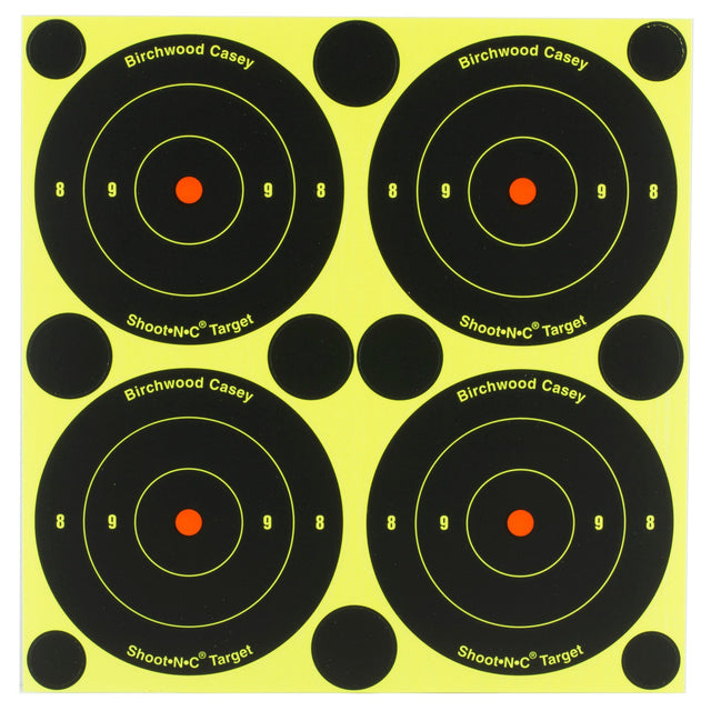 Birchwood Casey - Shoot-N-C Round Bullseye Target, 3", 240 Pack