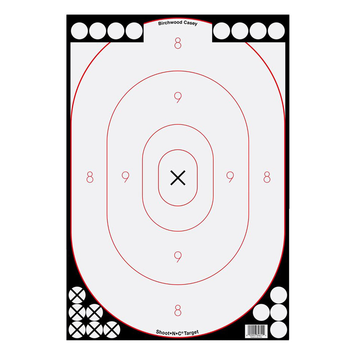 Birchwood Casey - Shoot-N-C Silhouette Target 12x18, 5-Pack