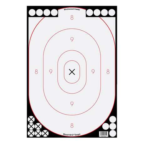 Birchwood Casey - Shoot-N-C Silhouette Target 12x18, 5-Pack