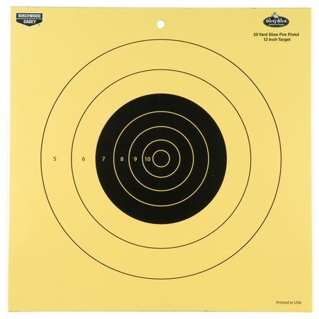 Birchwood Casey - Dirty Bird 25 Yard Pistol Target, 12 Pack