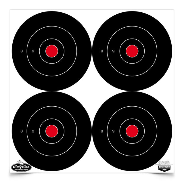 Birchwood Casey - Dirty Bird Bullseye Target 6" - 48 Pack
