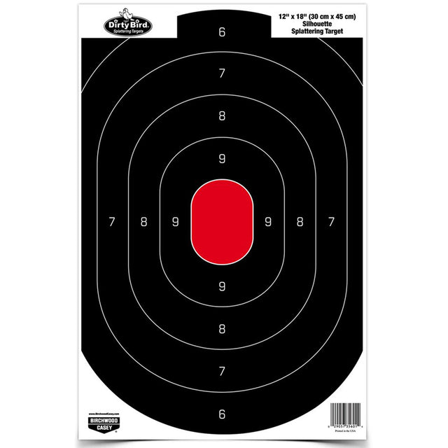 Birchwood Casey - Dirty Bird Silhouette Target 12x18, 8-Pack