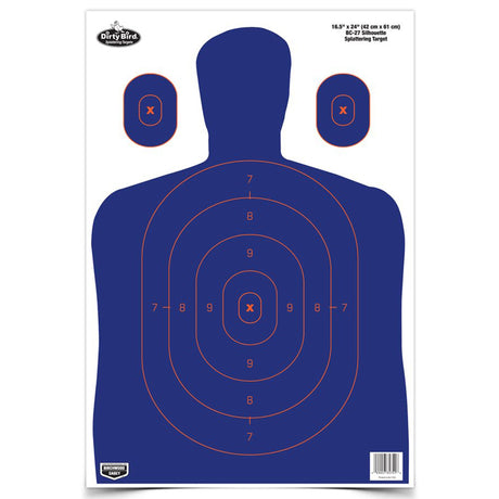 Birchwood Casey - Dirty Bird Blue/Orange Silhouette Target 3-Pack