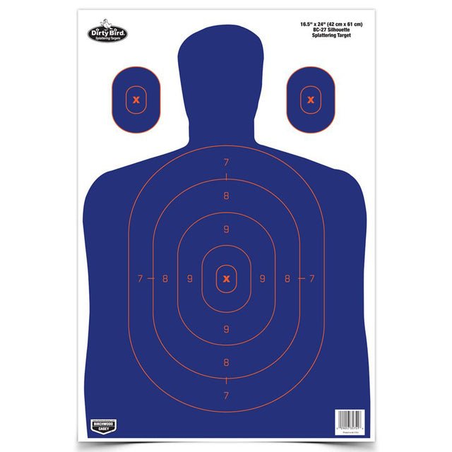 Birchwood Casey - Dirty Bird Blue/Orange Silhouette Target 3-Pack