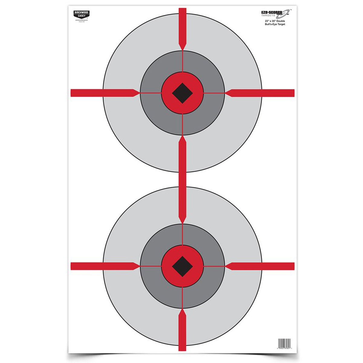 Birchwood Casey - Eze-Scorer Double Bull's-Eye Targets 23x35