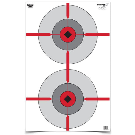 Birchwood Casey - Eze-Scorer Double Bull's-Eye Targets 23x35