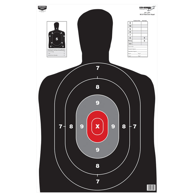 Birchwood Casey - Eze-Score BC27 Paper Targets 23x35 - Red Core