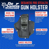 DeSantis Gunhide - Pro Stealth IWB Holster for Glock - Black