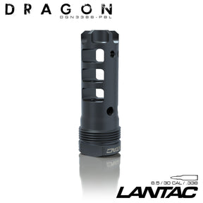 LanTac - Dragon Muzzle Brake 30CAL Plan B 5/8x24 - Black