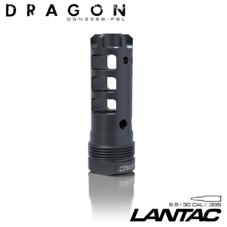 LanTac - Dragon Muzzle Brake 30CAL Plan B 5/8x24 - Black
