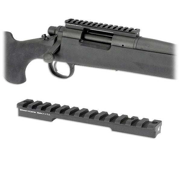 Midwest Industries - 1 Piece Base for Remington 700 SA - Black