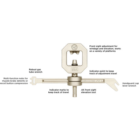 Midwest Industries - AK Multi Tool, Nickel Plated Finish — view 3