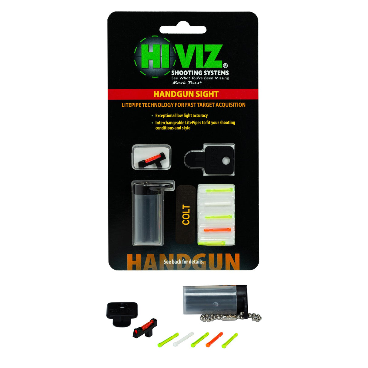 Hi-Viz - Interchangeable Front Sight for Colt 1911