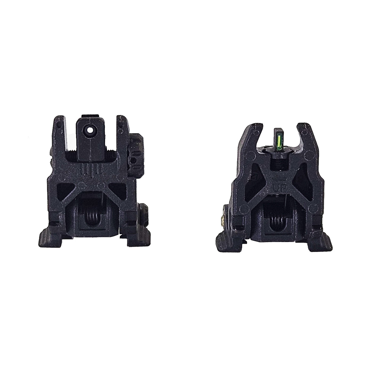 Hi-Viz - Folding AR Back Up Sights with Green Tritium