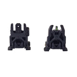 Hi-Viz - Folding AR Back Up Sights with Green Tritium