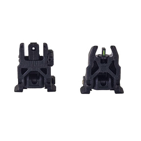 Hi-Viz - Folding AR Back Up Sights with Green Tritium