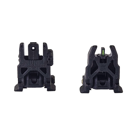 Hi-Viz - Folding AR Back Up Sights with Green Tritium
