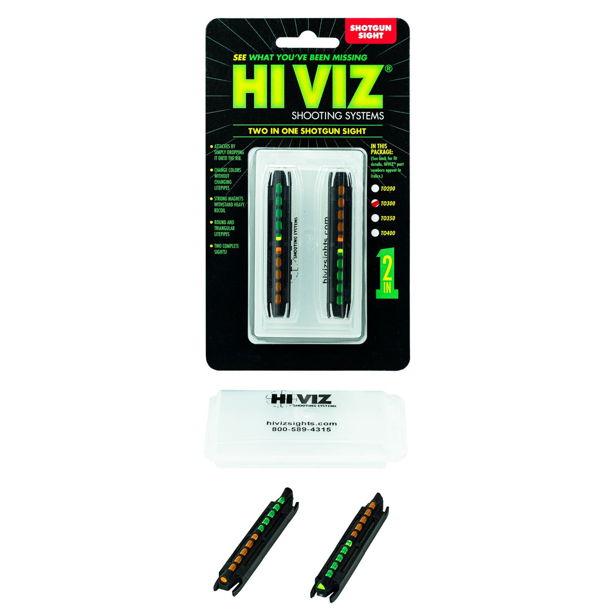 Hi-Viz - Two-In-One Magnetic Shotgun Sight with Green/Orange LitePipe