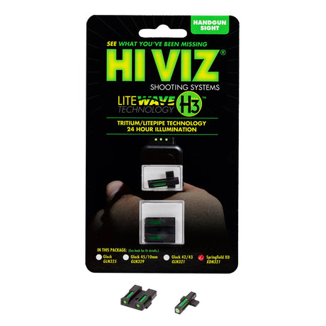 Hi-Viz - LiteWave H3 Night Sights for Springfield XD/XDS/XDE/XDM