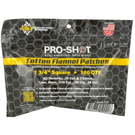 Pro-Shot Products - Patch for .270-.38 Caliber, 100 Pack