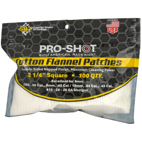 Pro-Shot Products - Patch for 38-45 Cal & 20-410 Bore, 100 Pack