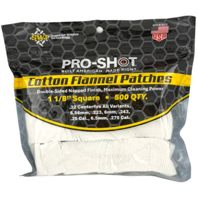 Pro-Shot Products - .22-.270 Caliber Cleaning Patches, 500 Count