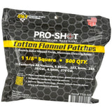 Pro-Shot Products - .22-.270 Caliber Cleaning Patches, 500 Count
