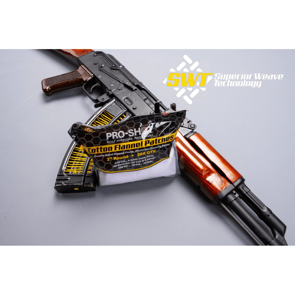 Pro-Shot Products - .270-.38 Caliber Cleaning Patches (250 Pack)