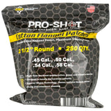 Pro-Shot Products - 2.5" Patches for .45-.58 Caliber, 250 Pack