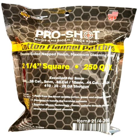 Pro-Shot Products - Patch for .38-.45 Caliber, 250 Pack