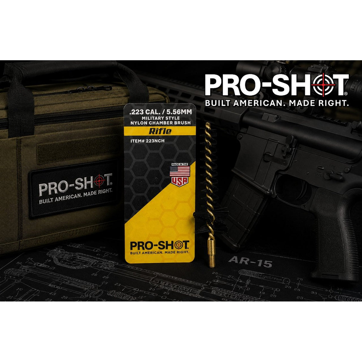 Pro-Shot Products - Nylon Chamber Brush for AR-15