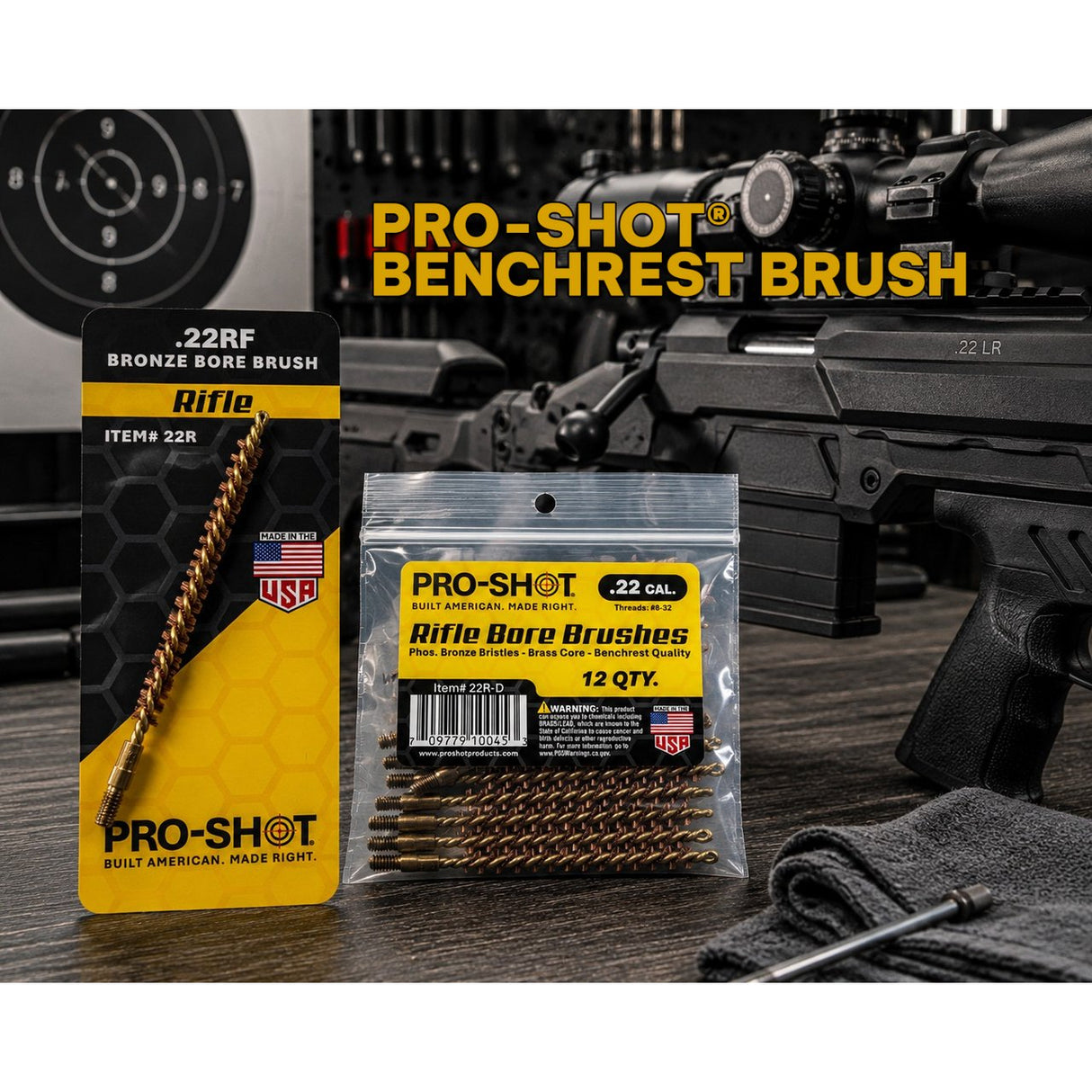Pro-Shot Products - Rimfire Brush .22 Caliber Bronze