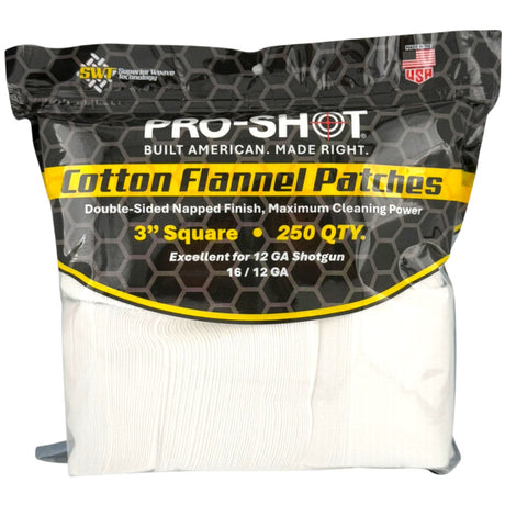 Pro-Shot Products - 3" Cleaning Patches for 12/16 Gauge