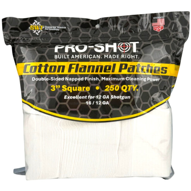Pro-Shot Products - 3" Cleaning Patches for 12/16 Gauge