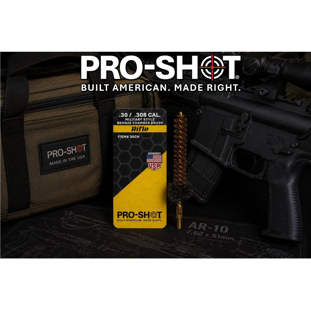 Pro-Shot Products - Chamber Brush for AR-10