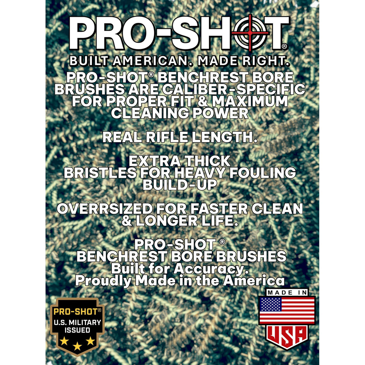 Pro-Shot - Bronze Rifle Brush .30 Caliber