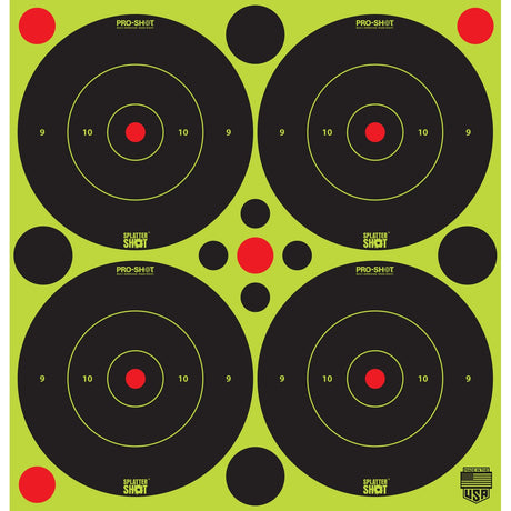 Pro-Shot Products - 3" Green Bullseye Adhesive Targets, 48 Pack