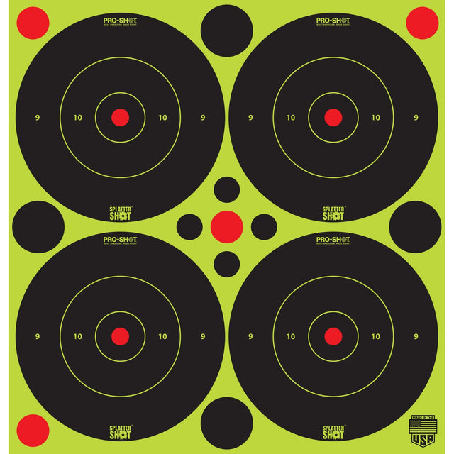 Pro-Shot Products - 3" Green Bullseye Adhesive Targets, 48 Pack