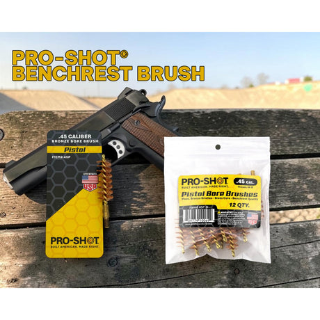 Pro-Shot Products - .45 Cal Bronze Pistol Brush