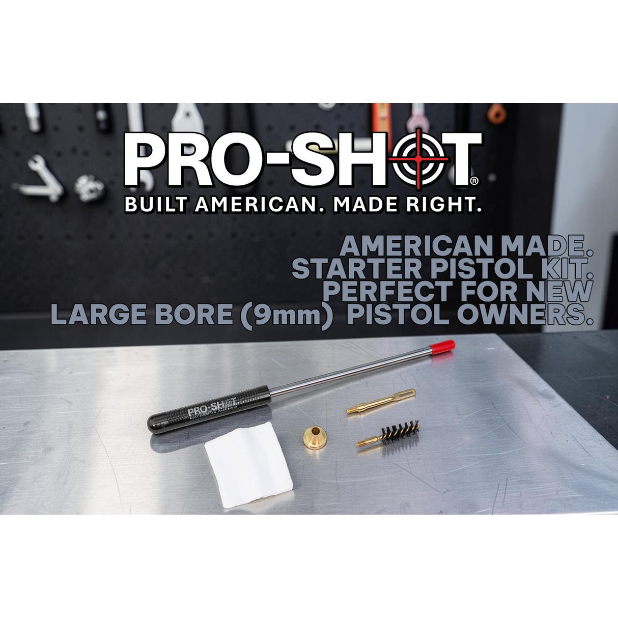 Pro-Shot Products - Starter Pistol Cleaning Kit for .357-.45 Cal