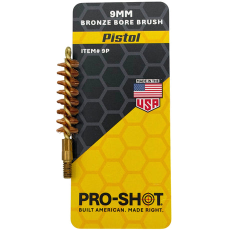 Pro-Shot Products - Bronze Pistol Brush for 9MM