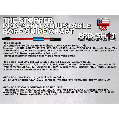 Pro-Shot Products - Adjustable Bore Guide .22-.30 Cal