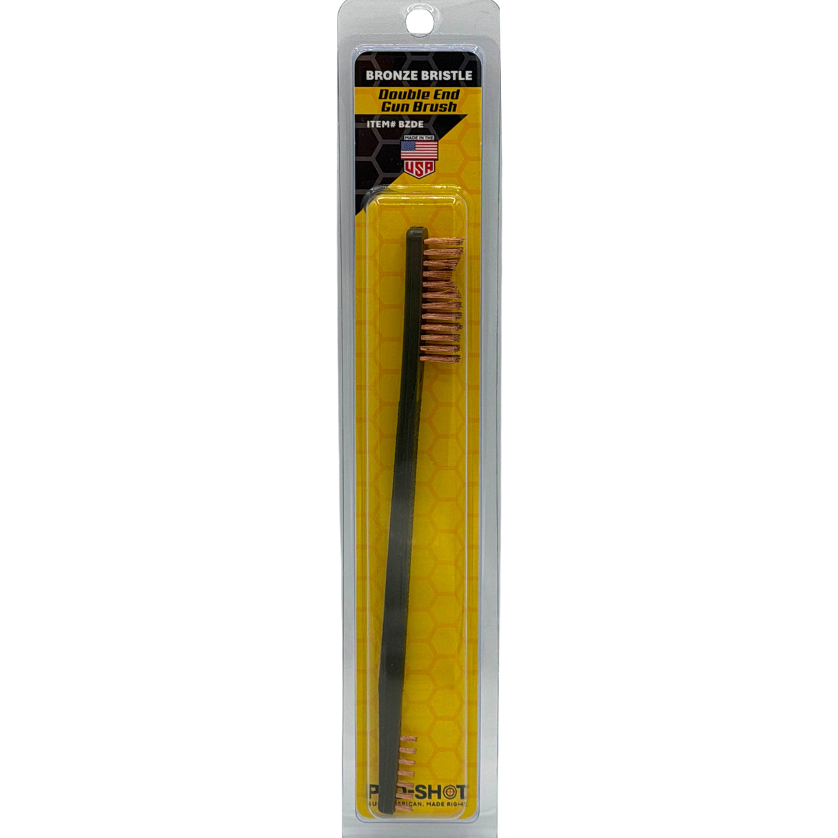 Pro-Shot Products - Double End Gun Brush with Bronze Bristles