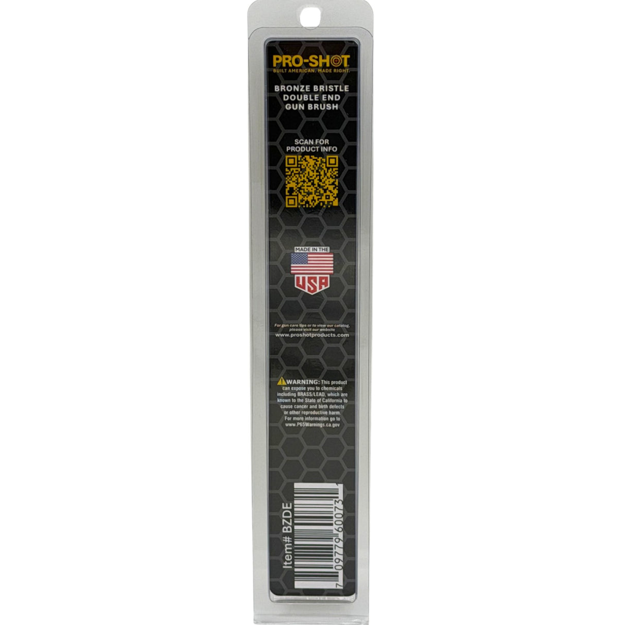 Pro-Shot Products - Double End Gun Brush with Bronze Bristles