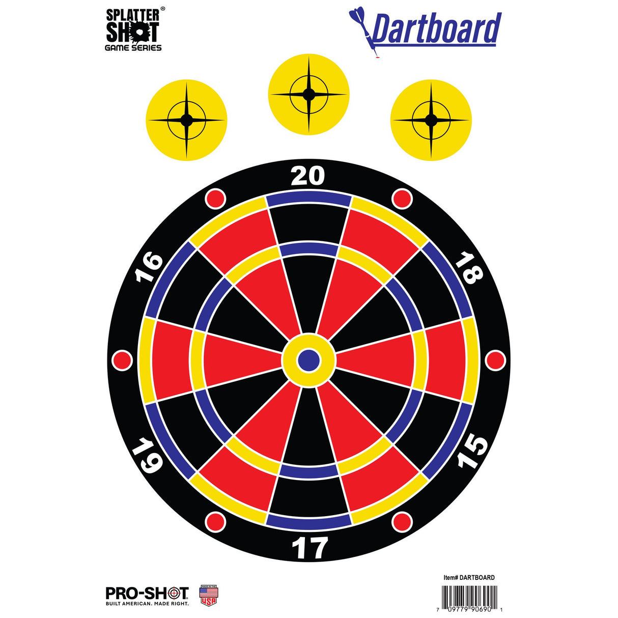 Pro-Shot Products - Splatter Shot Dart Board Targets 12x18 8-Pack