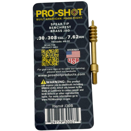 Pro-Shot Products - Spear Tip Jag .30 Cal Brass