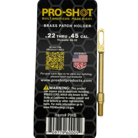 Pro-Shot Products - Brass Patch Holder for 22-45 Caliber