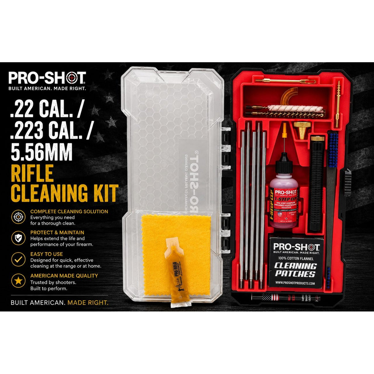 Pro-Shot Products - Classic Box Kit for .22/.223 Cal Rifles